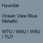 Preview: Hyundai, Ocean View Blue Metallic, W7U / W8U / W9U / TU7.